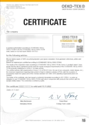 OEKO-TEX 2022